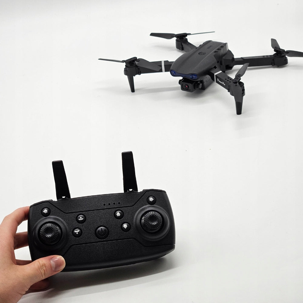 DRONE GREY WITH CAMERA E88 Pro WIFI CASE FOR KIDS DURABLE LEARNING SET Manufacturer code Dron E99 Pro HighQuality_Shop