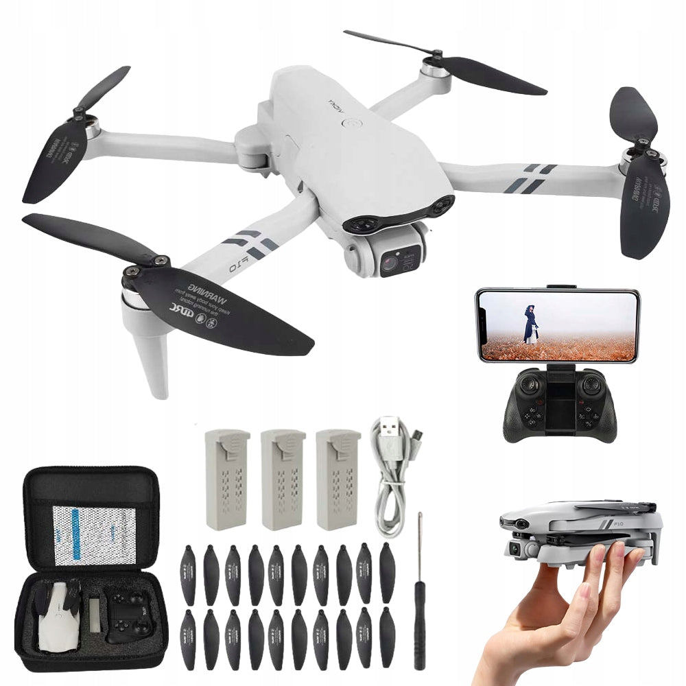 DRONE HD TWO FRONT CAMERAS AVOID OBSTACLE WIFI 3AKU 6-AXIS GYROSCOPE