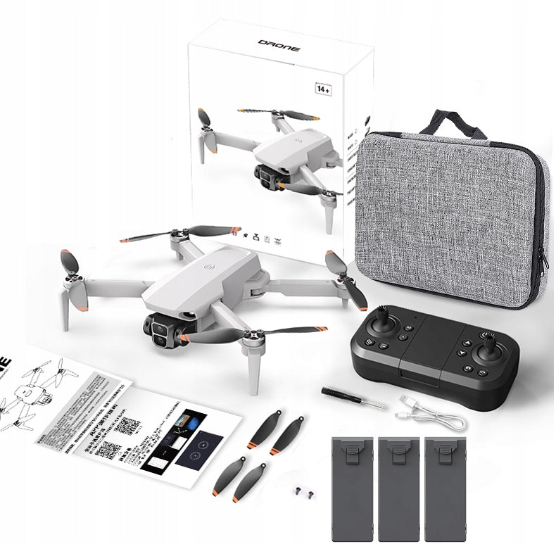 DRONE L106 PRO CAMERA, OBSTACLE DETECTION, HEADLESS CONTROL + 3 BATTERIES Manufacturer code L07