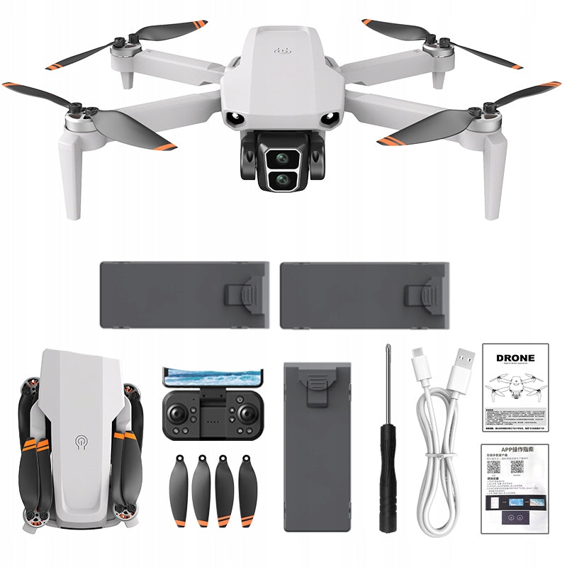 DRONE L106 PRO CAMERA, OBSTACLE DETECTION, HEADLESS CONTROL + 3 BATTERIES