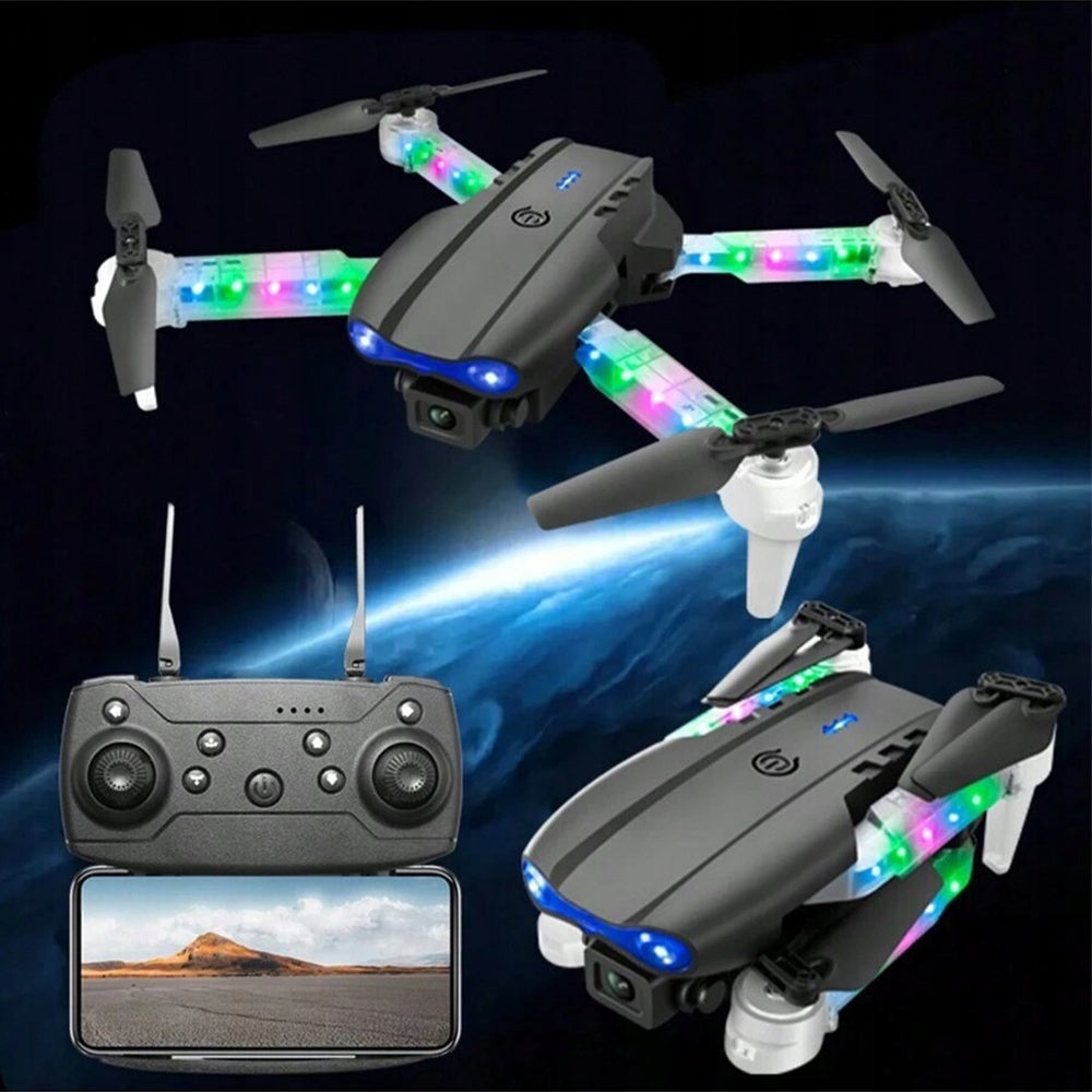 DRONE PRO WIFI CASE 2 CAMERAS LED HD 2 BATTERIES 1800MAH SET Packaging status original