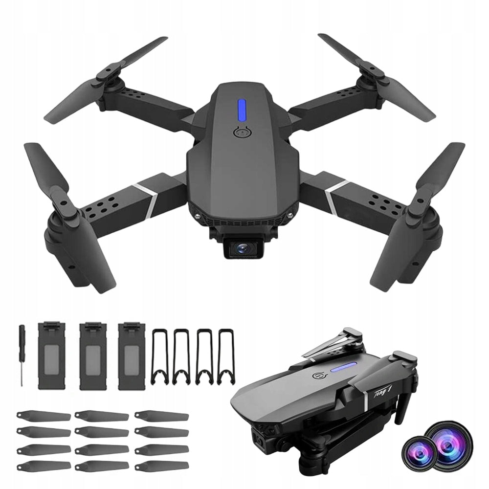 DRONE REMOTE CONTROLLED 4K CAMERA FPV TRACKING 100M RANGE 1800MAH 15MIN