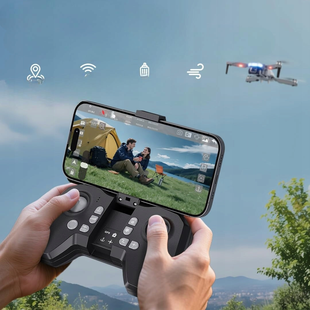 DRONE REMOTE CONTROLLED HD CAMERA FOLDABLE QUADCOPTER FERIETELF 1080P 3D Model b veb