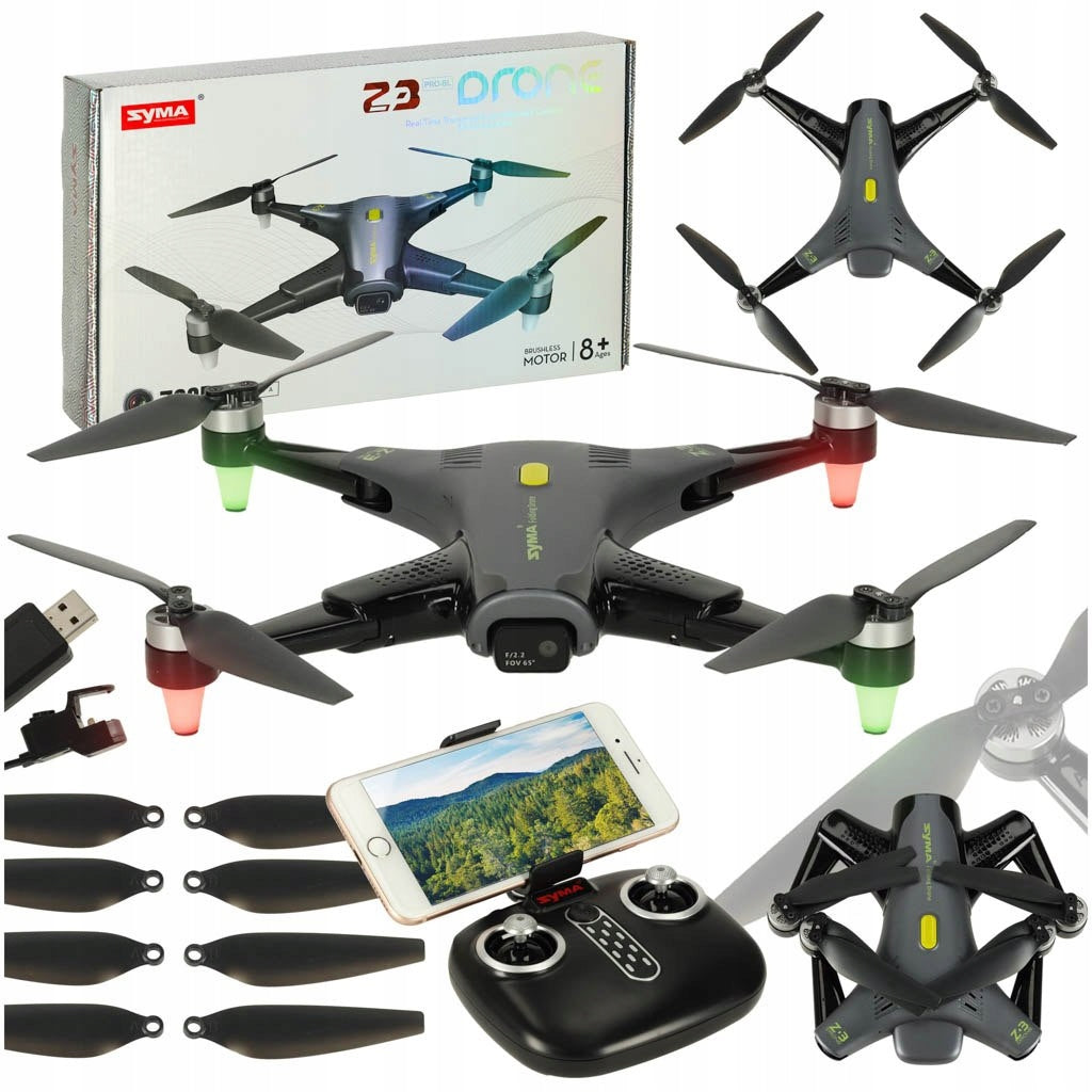 DRONE REMOTE CONTROLLED RC SYMA Z3PRO CAMERA HD LED GYROSCOPE REMOTE CONTROL 2.4G WIFI