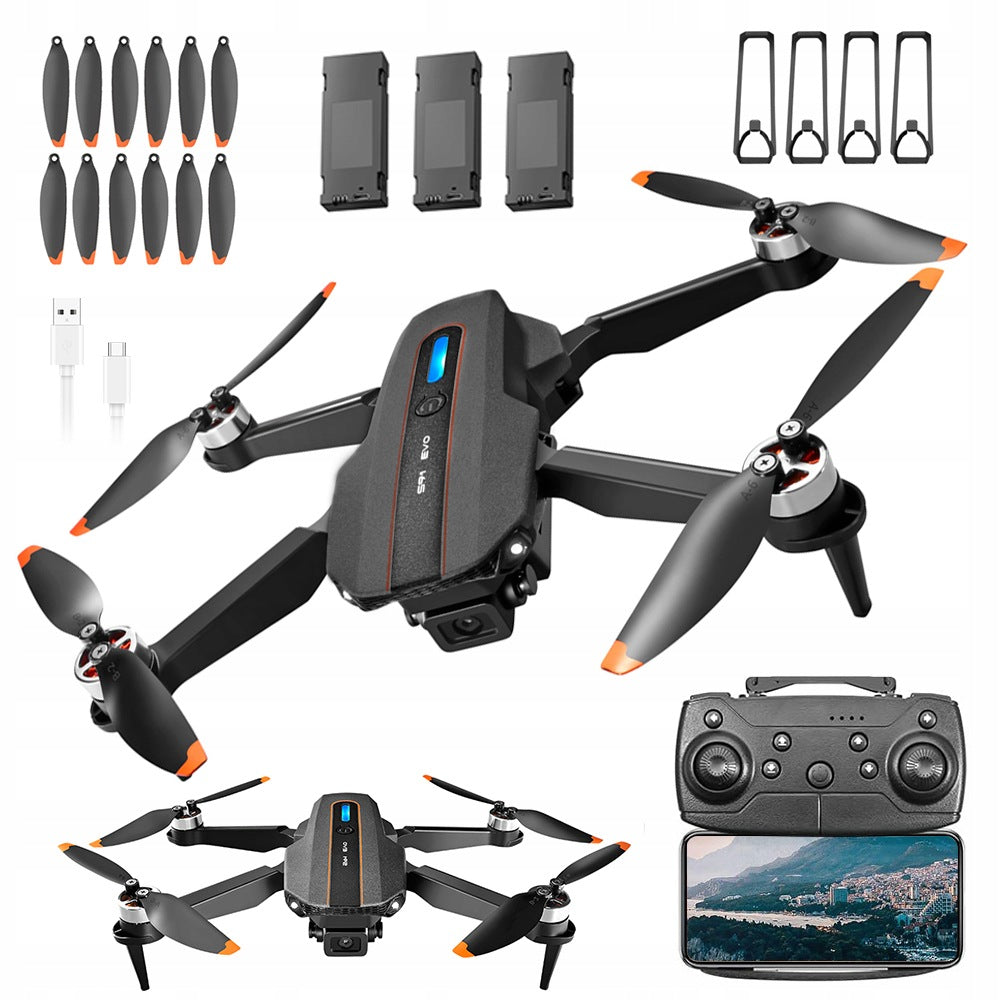 DRONE S91 WITH CAMERA 1080P WIFI FPV HEADLESS ZOOM MODE 50X FOLDABLE REMOTE CONTROL 100M