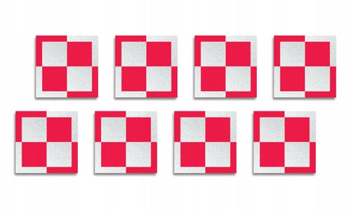 DRONE STICKER REFLECTIVE AVIATION CHESSBOARD
