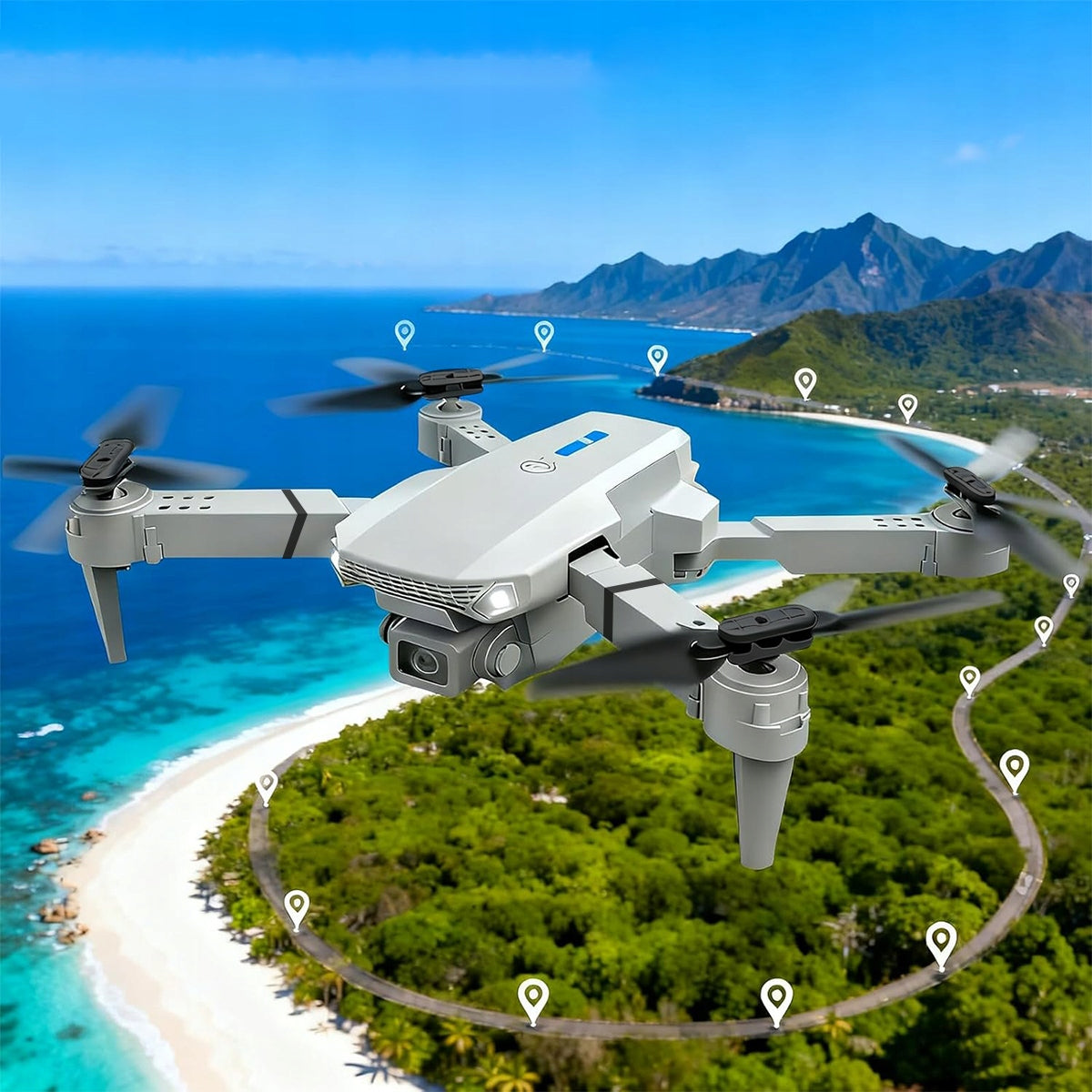 DRONE TOY ADJUSTMENT 2 CAMERAS BRUSHLESS MOTORS 45min WIFI Brand no brand