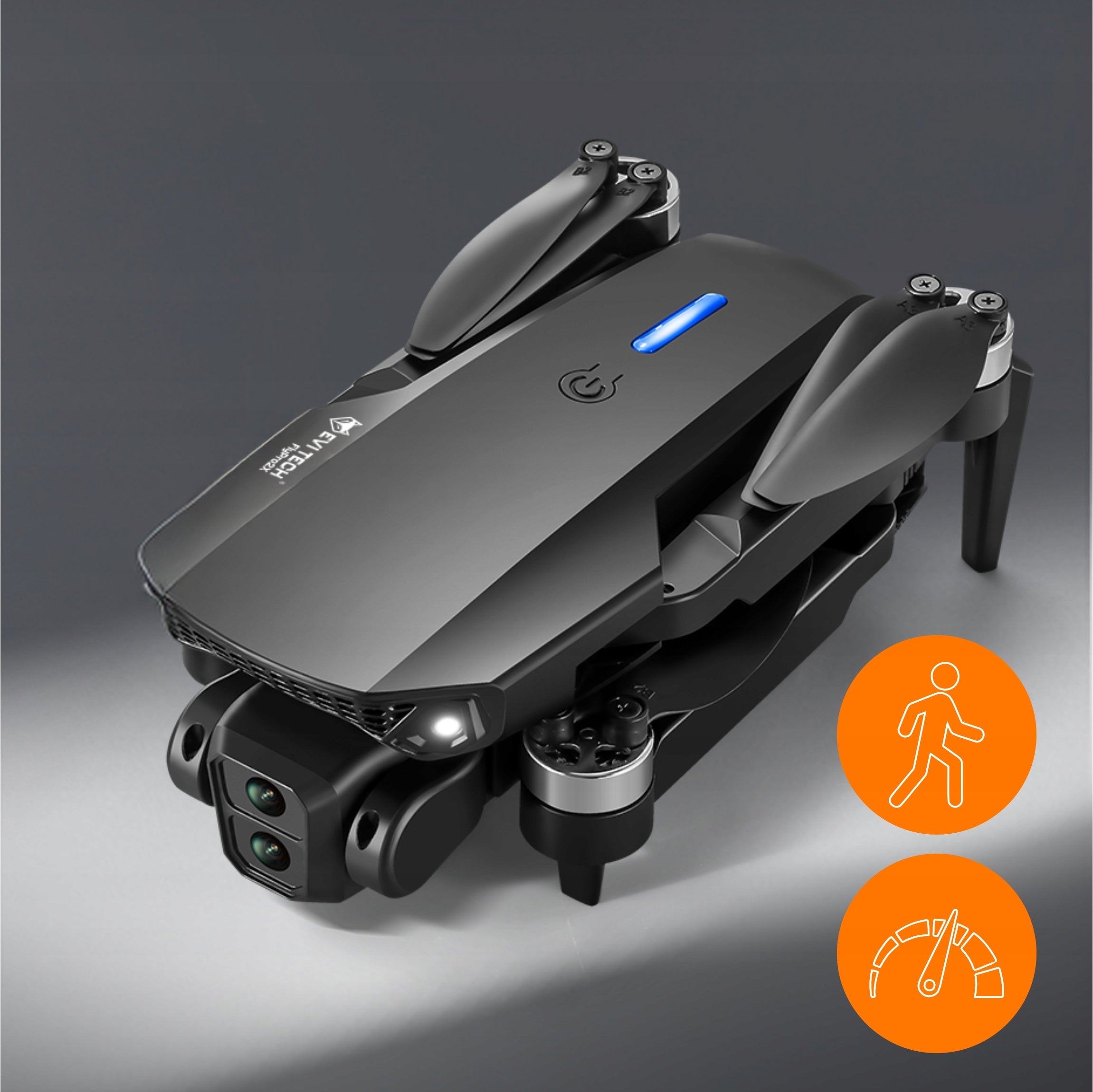 DRONE TOY FlyPro2X ADJUSTABLE 2 CAMERAS BRUSHLESS MOTORS 30min WIFI Brand EVI