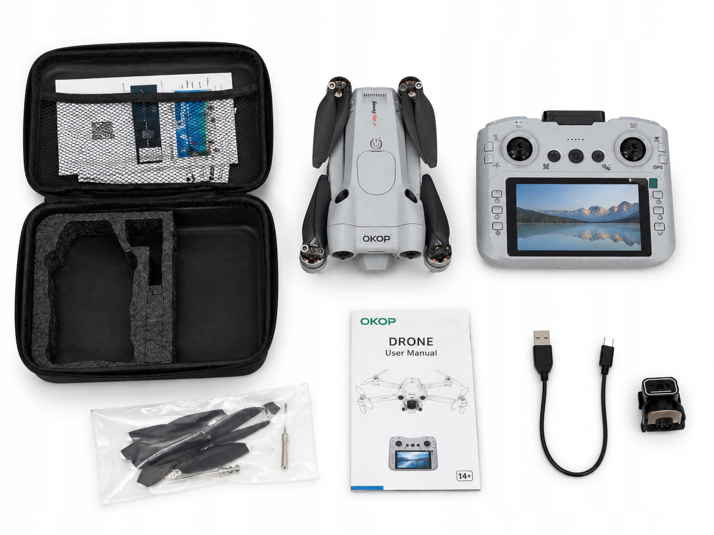 DRONE TRENCH DRONE WITH 4K WIFI CAMERA 300 m 1800 mAh Packaging status original