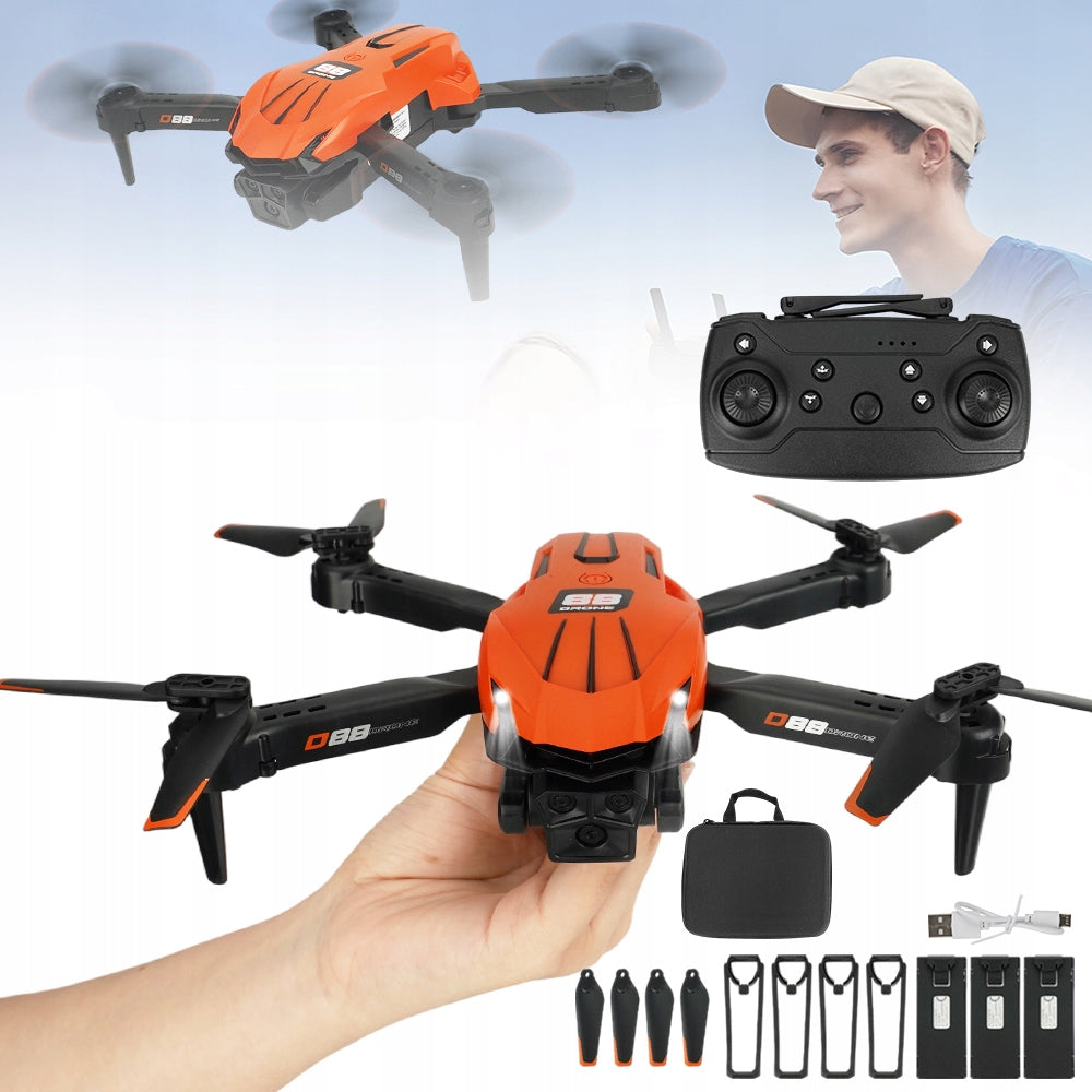 DRONE WITH 2 BRUSHLESS CAMERAS WITH OBSTACLE AVOIDANCE AND HOVERING Packaging status original