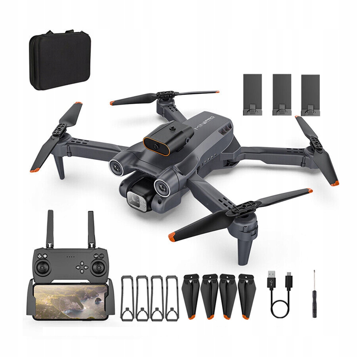 DRONE WITH 2 CAMERAS, DRONE WITH OBSTACLE AVOIDANCE FUNCTION, RC DRONE WIFI FPV Brand no brand