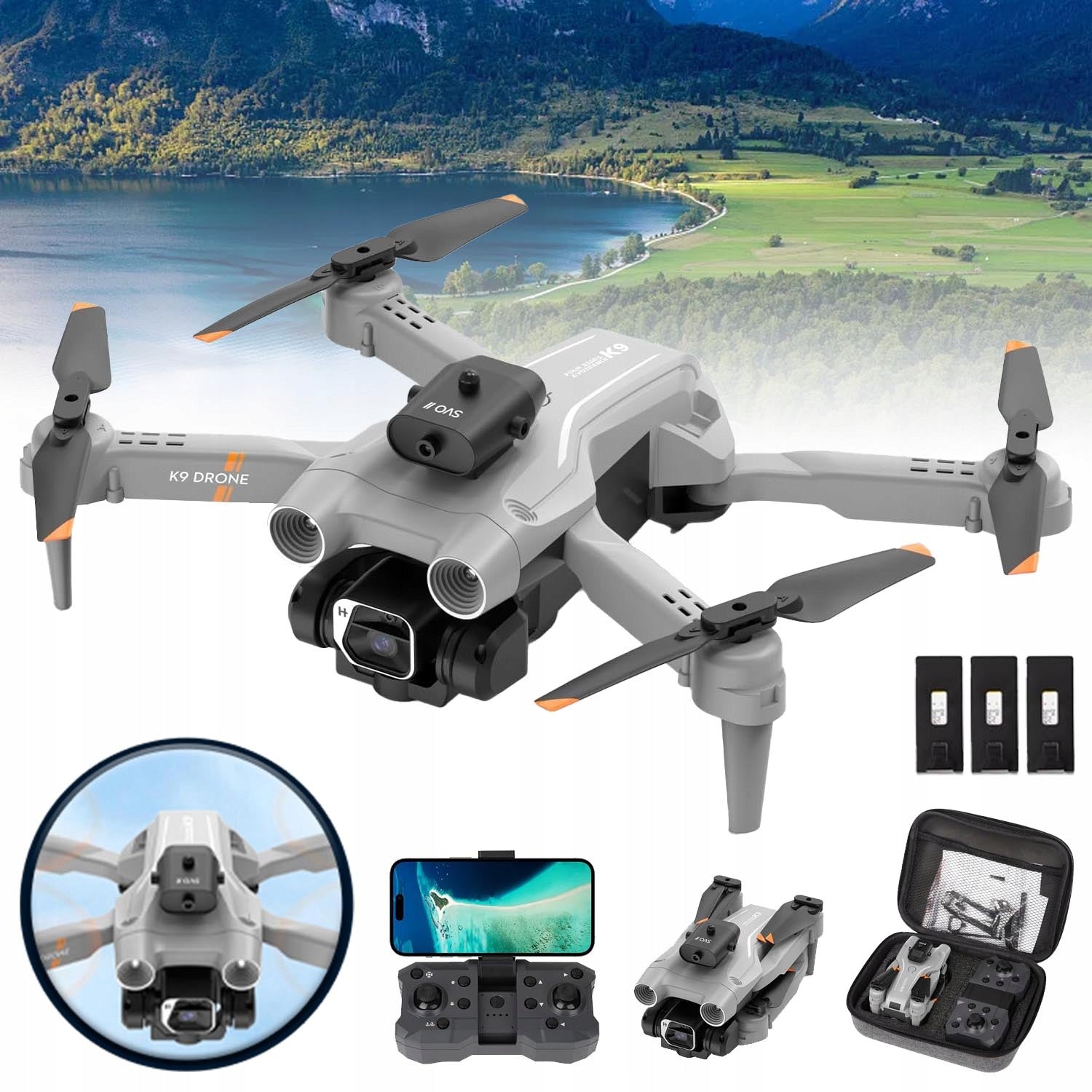 DRONE WITH 4K CAMERA, DRONE WITH 2 CAMERAS, QUADCOPTER DRONE FOR CHILDREN AND ADULTS