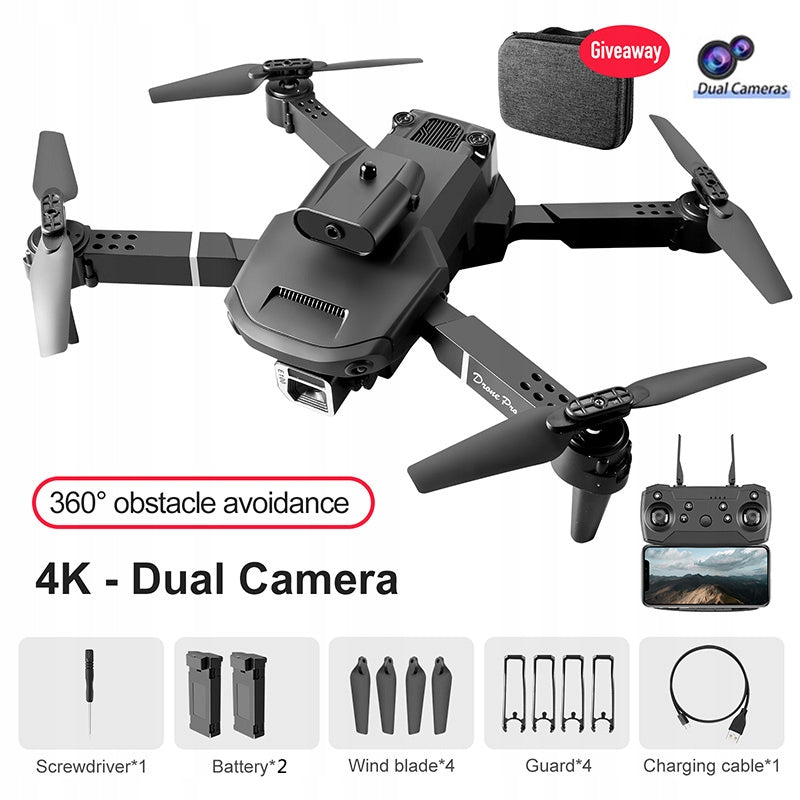 DRONE WITH 4K FPV CAMERA RANGE in 2batteries E100 black