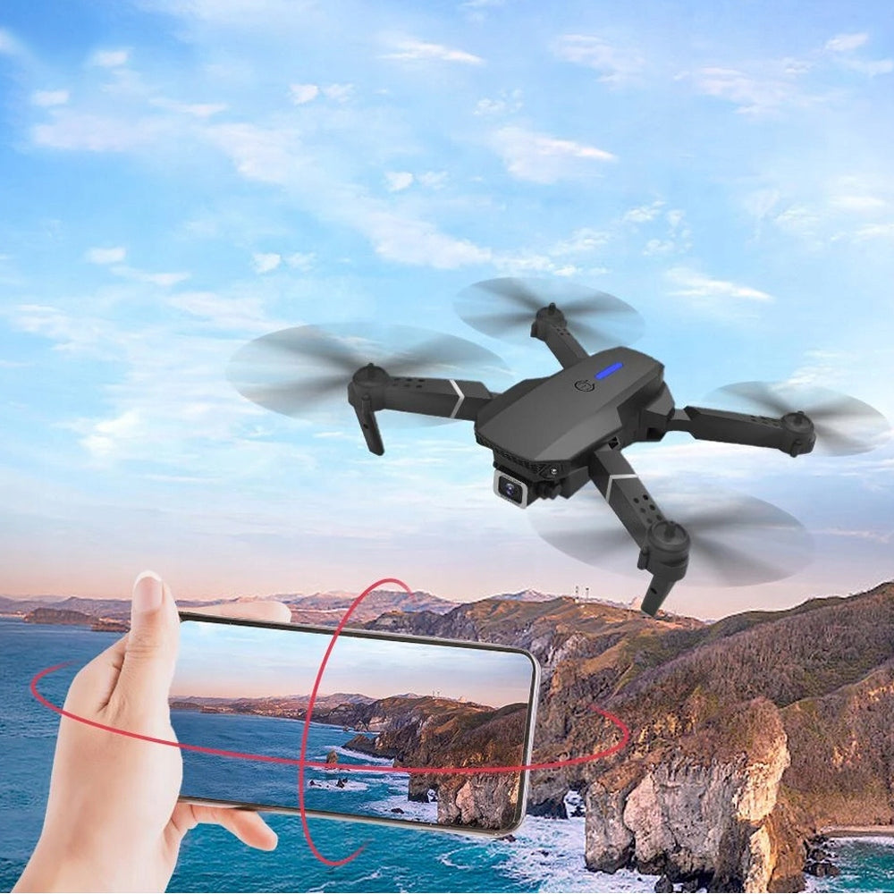 DRONE WITH 4K WIFI CAMERA FLIGHT TRACKING 15 MIN WORK LIGHT AND DURABLE Manufacturer code E99 PRO 3 BATERIE POKROWIEC / 5905943629965