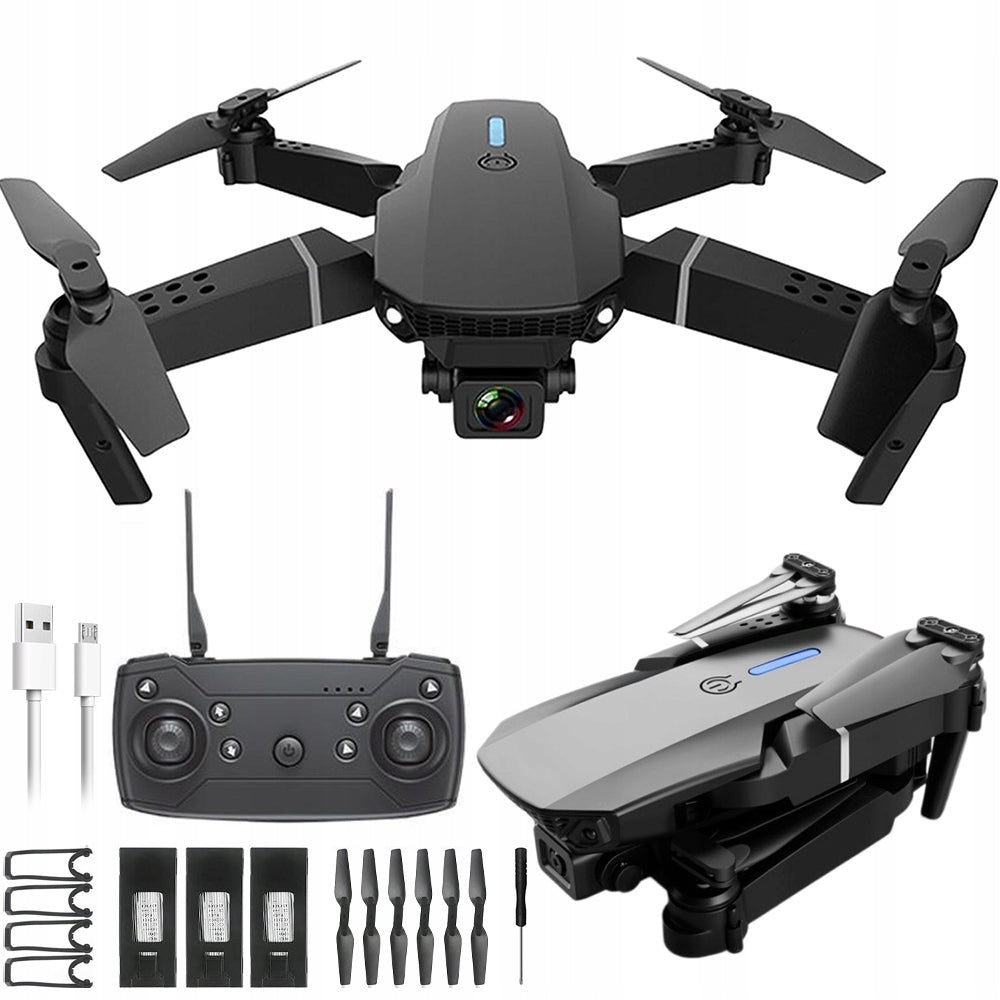 DRONE WITH CAMERA 4K WIFI 90° CAMERA ADJUSTMENT KIT FOR BEGINNERS