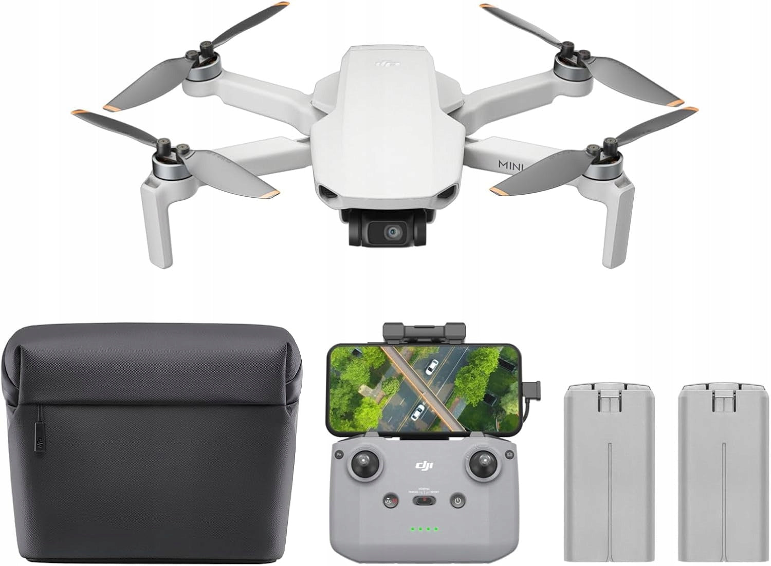 DRONE WITH CAMERA DJI MINI 4K CAMERA COMBO RC-N1C CONTROLLER 2x BATTERY BAG