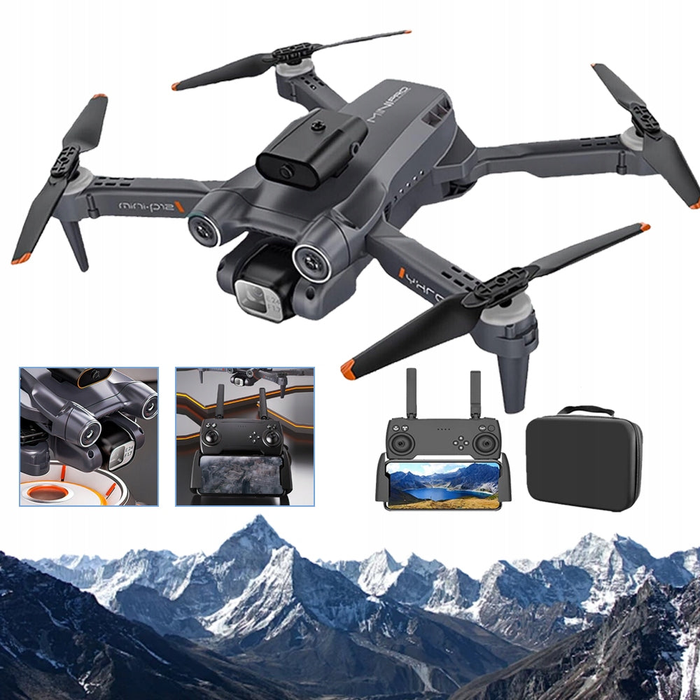 DRONE WITH CAMERA FOR ADULTS AND CHILDREN, FOLDABLE RC HD WITH 2 CAMERAS MINI DRONE