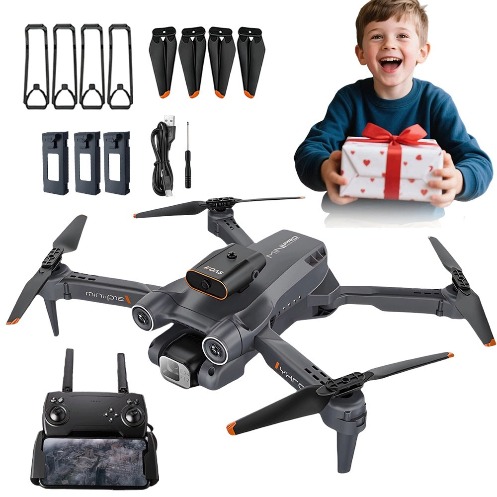 DRONE WITH CAMERAS AND 3 BATTERIES SPEED CONTROL 360 DEGREE ROTATION