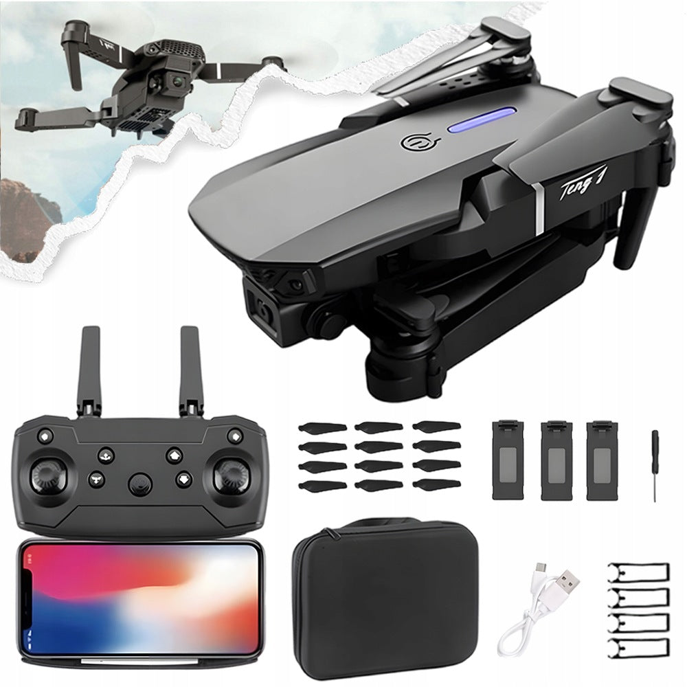 DRONE WITH DUAL 1080P HD CAMERA AND ALTITUDE HOLD FUNCTION, 1800MAH