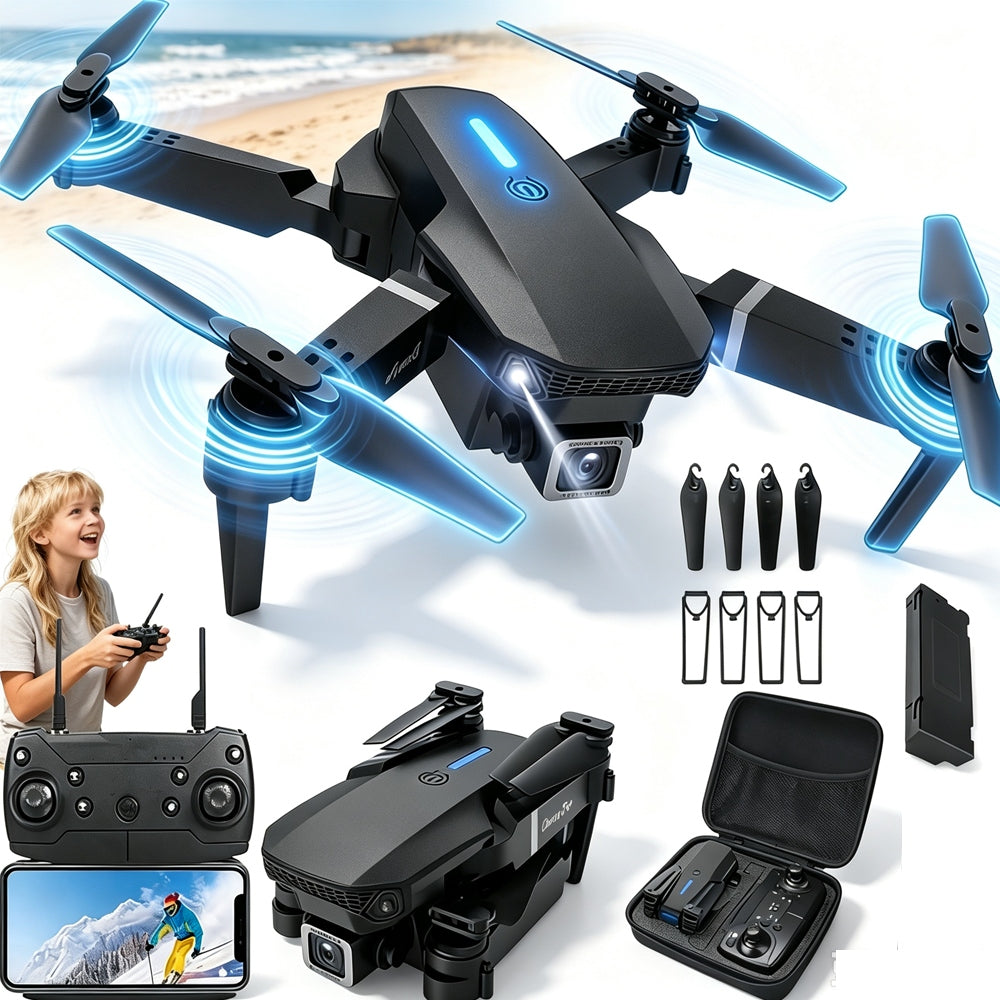 DRONE WITH HD CAMERA FINGER TRACKING LIGHTWEIGHT PLASTIC 1800MAH 4K