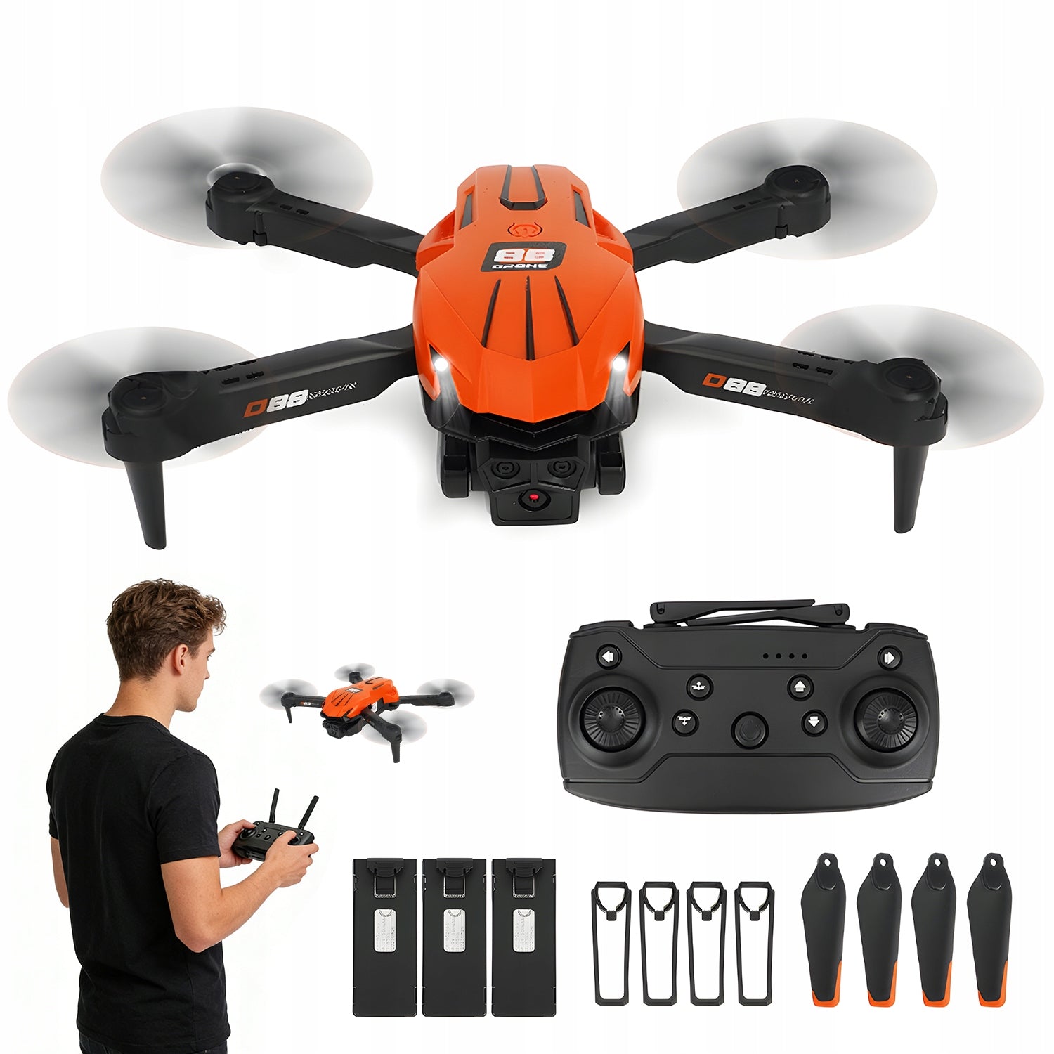 DRONE WITH ROUTE TRACKING, MULTIPLE ZOOM AND BEAUTY FILTERS