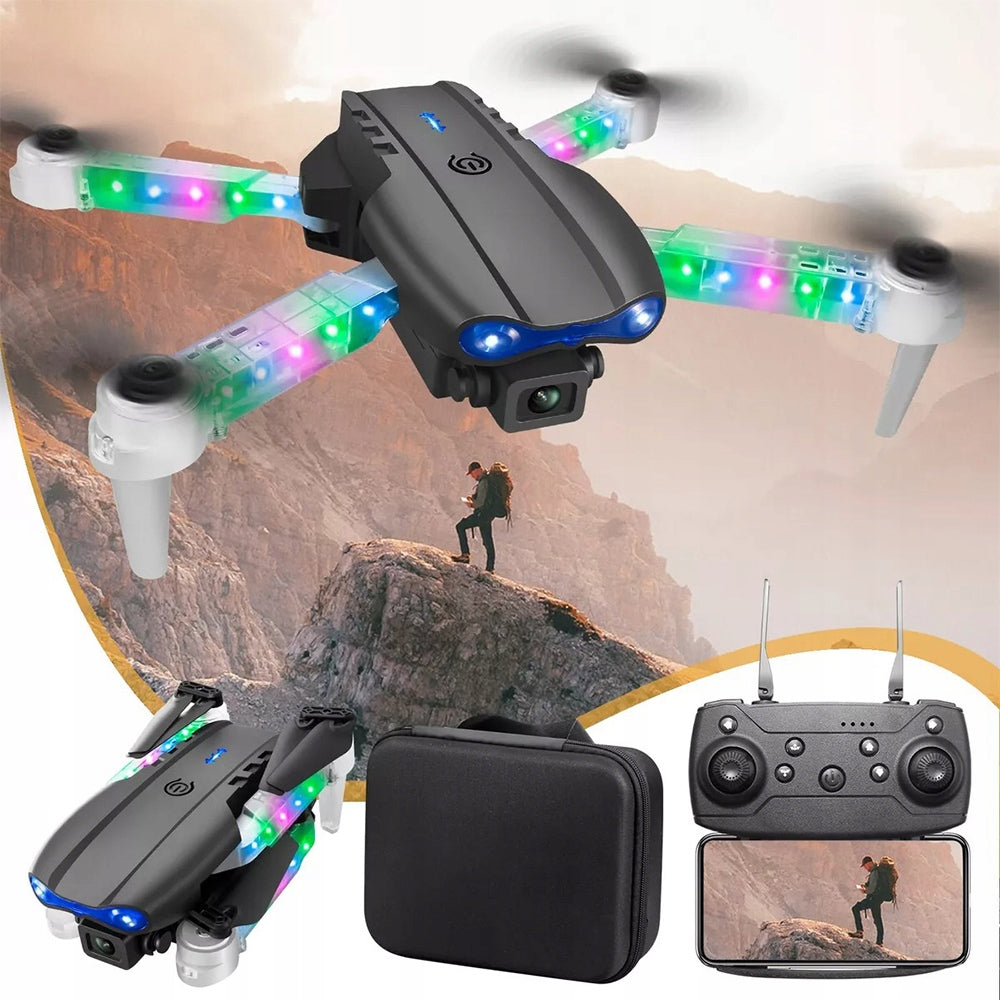 DRONE WITH TWO CAMERAS WIF LED SELFIE AUTOMATIC START HOVER 2 BATTERIES Brand Extralink