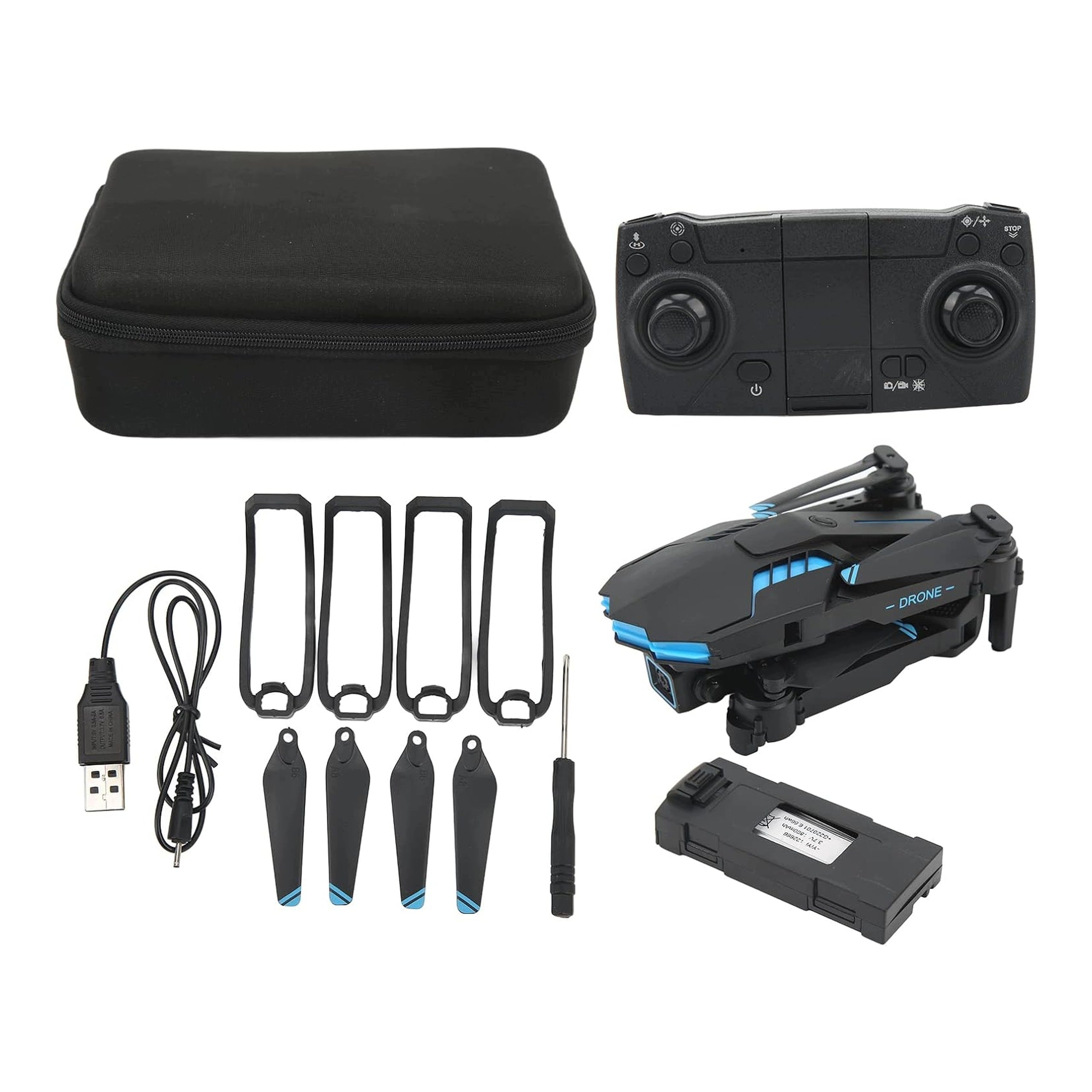 DRONE X6 FOLDABLE 4K NESTNICHE CAMERA FOLDABLE QUADCOPTER 1080P 3D
