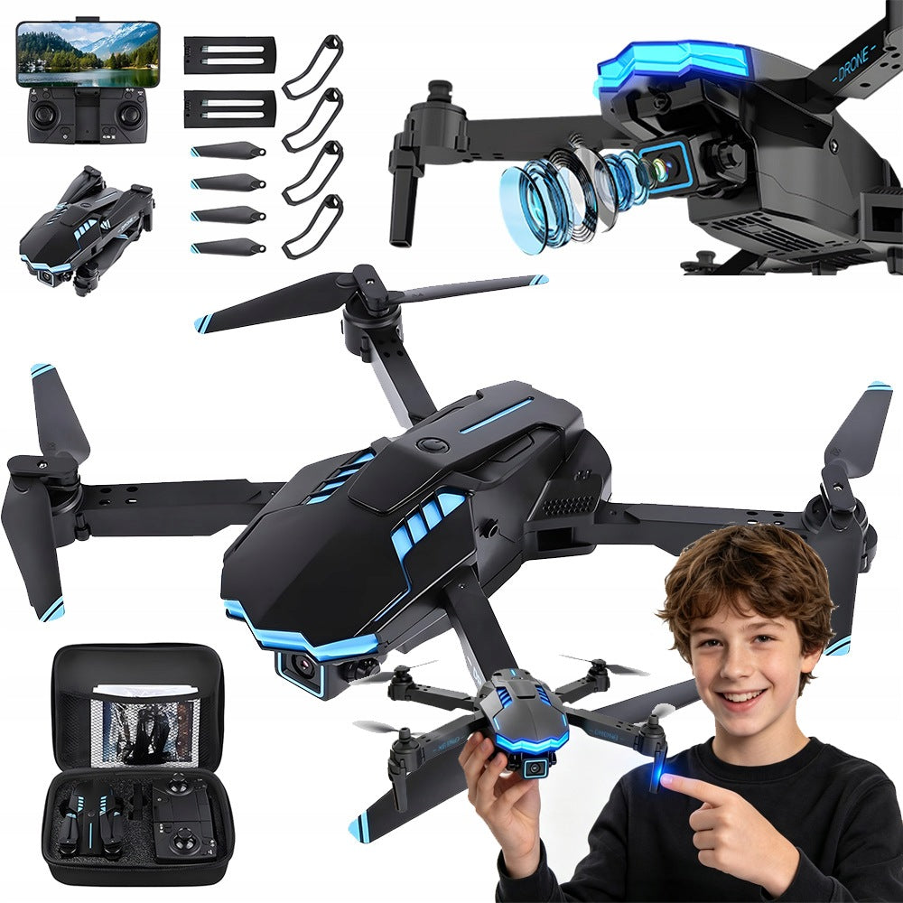 DRONE X6 WITH TWO BATTERIES 750MAH LONG FLIGHT WIFI HD CAMERA HEADLESS MODE