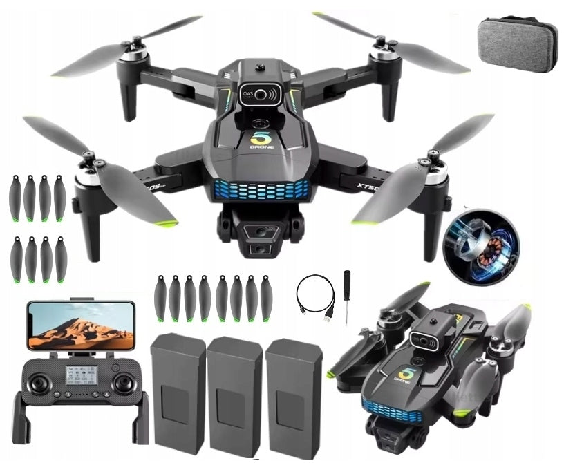 DRONE XT505 WIFI CAMERA 2000m GPS 3X BATTERY AVOIDING OBSTACLES