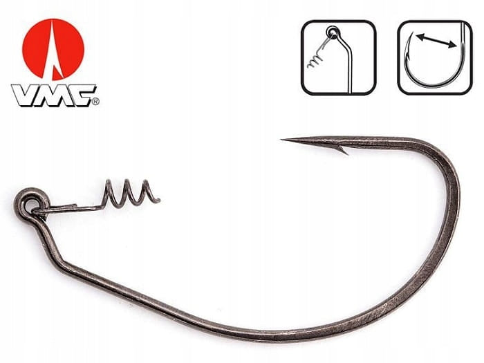 DROP SHOT hooks with spiral VMC 7315 N°1/0 5 pcs.