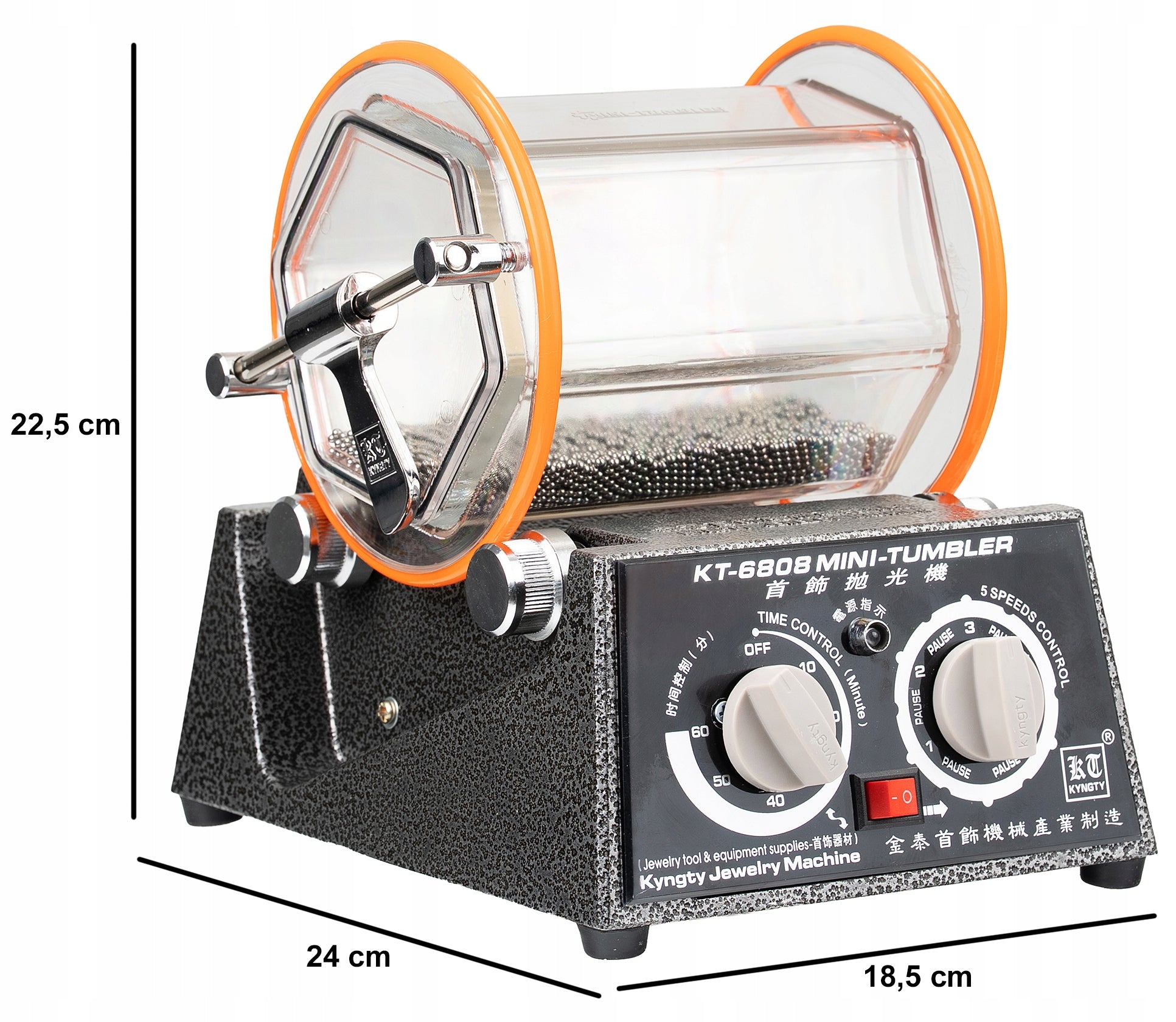 DRUM POLISHER ROTARY JEWELRY POLISHING GRINDER PROFESSIONAL EAN (GTIN) 5907619334371