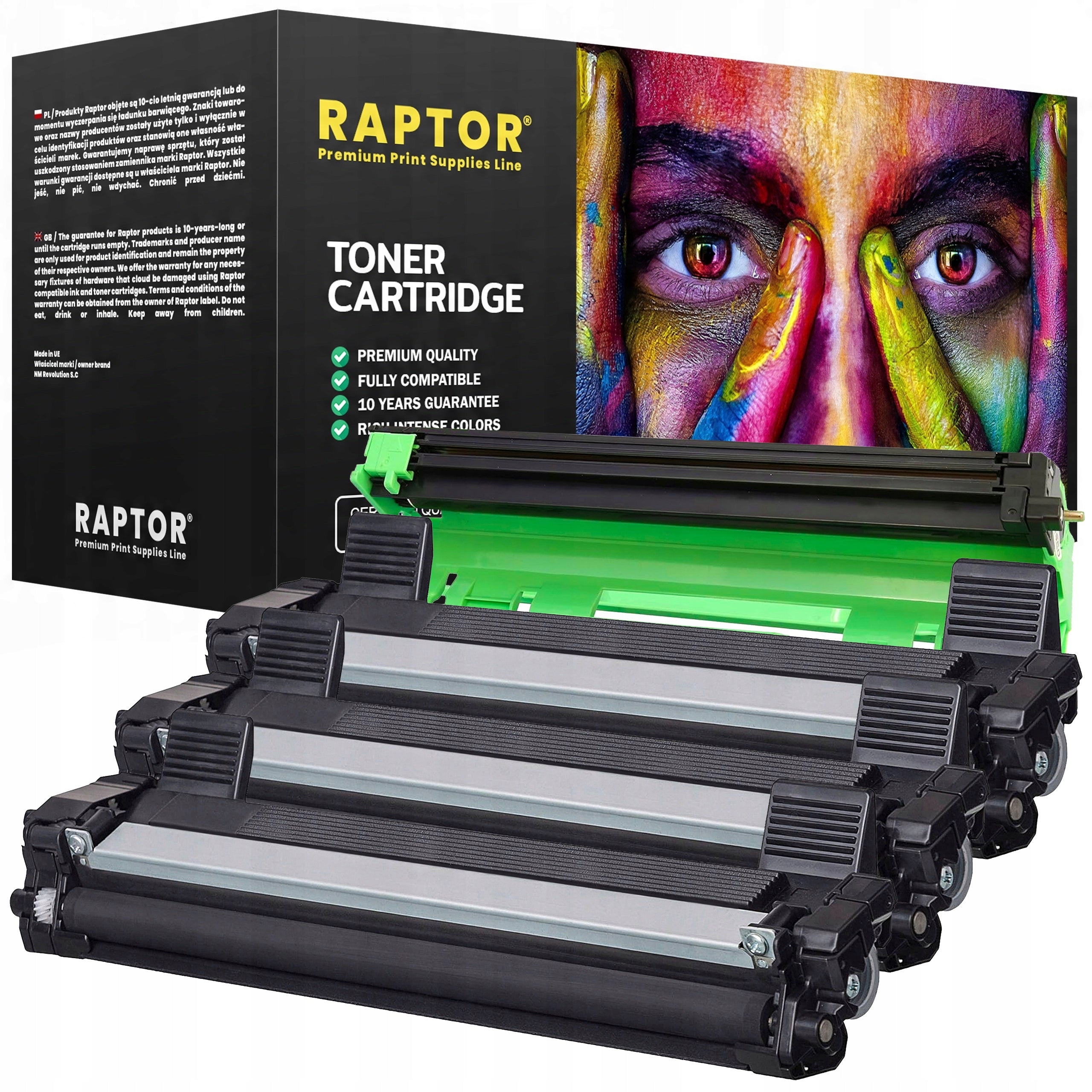 DRUM SET DR-1030 + 3x TONER TN-1030 FOR BROTHER DCP-1610WE HL-1210WE