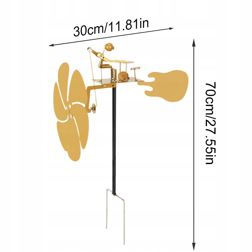 DRUMMER WINDMILL,WINDMILL FOR GARDEN, BALCONY, TERRACE AND GARDEN DECORATION Manufacturer code Wiatrak ogrodowy perkusyjny
