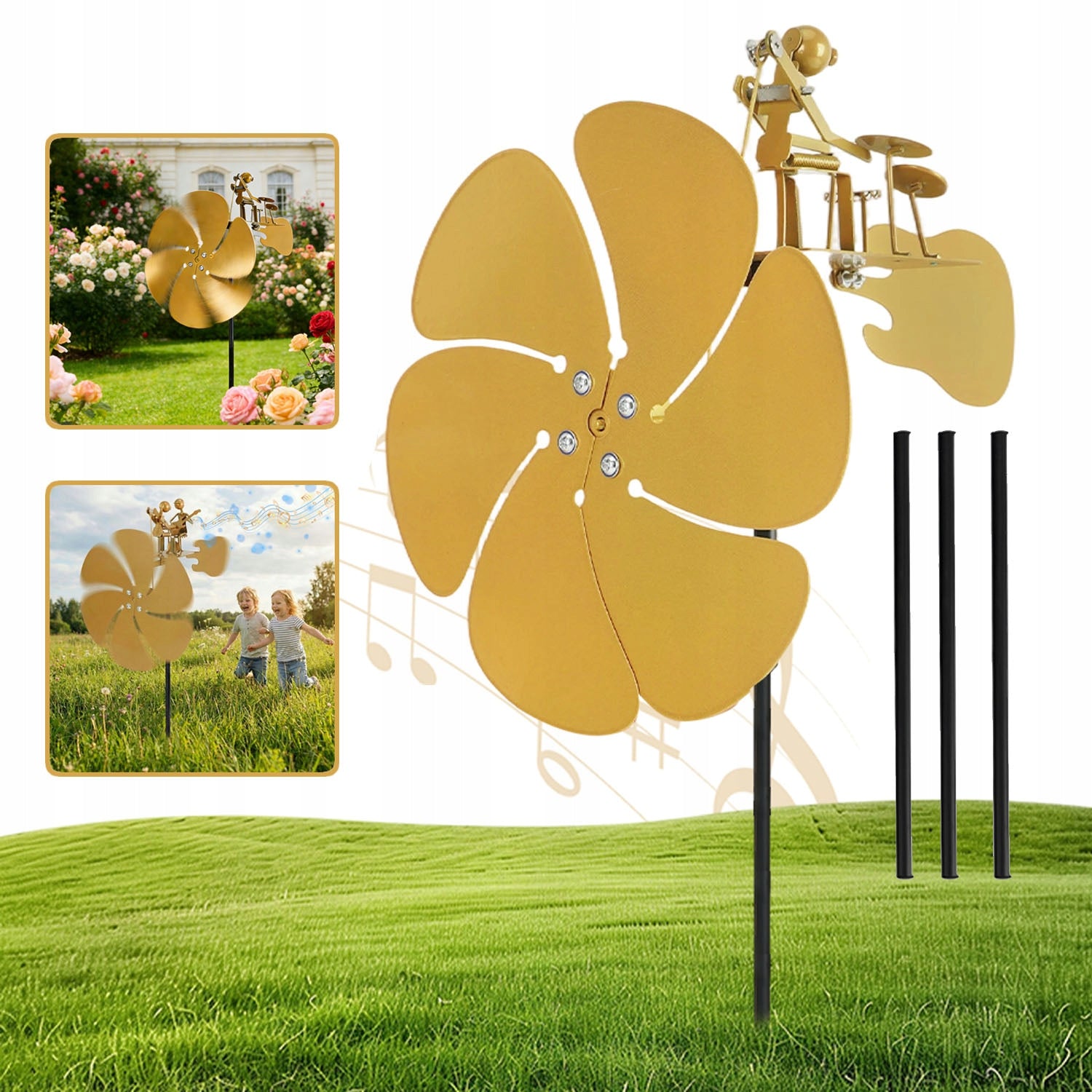 DRUMMER WINDMILL,WINDMILL FOR GARDEN, BALCONY, TERRACE AND GARDEN DECORATION
