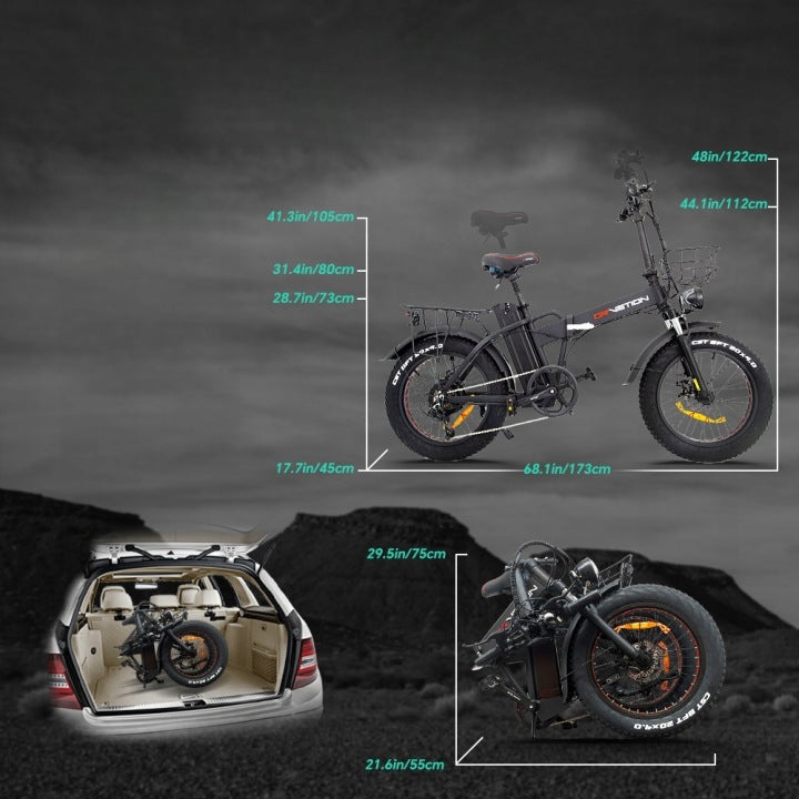 DRVETION AT20 Pro Electric Vehicler Foldable 1000W 48V 20Ah 45KM/H Packaging status original