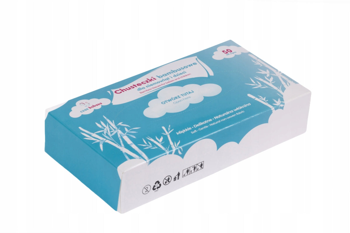 DRY BAMBOO WIPES FOR BABIES CHILDREN 50 pcs CZAS BOBASA Manufacturer code CZB 3777