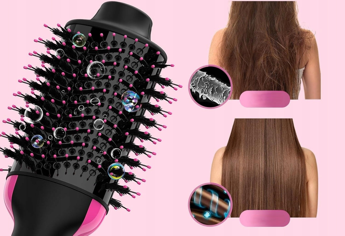 DRY BRUSH CURLER FOR HAIR STYLING CERAMIC TECHNOLOGY 4 IN 1 Packaging status original