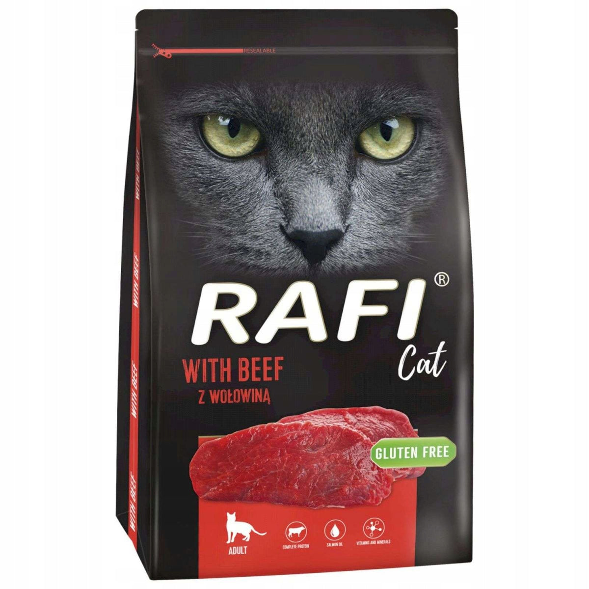 DRY CAT FOOD RAFI BEEF 7 KG