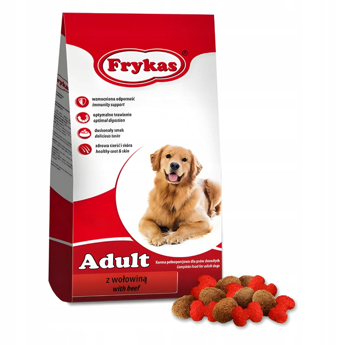 DRY DOG FOOD 15KG WITH BEEF