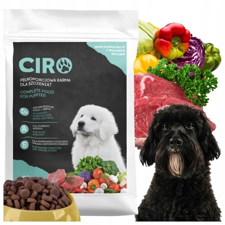 DRY DOG FOOD 5 KG BEEF SMALL BREED PUPPIES