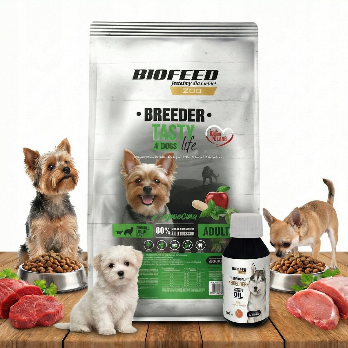 DRY DOG FOOD AFTER STERILIZATION WITH LAMB 15 KG + FREEBIE