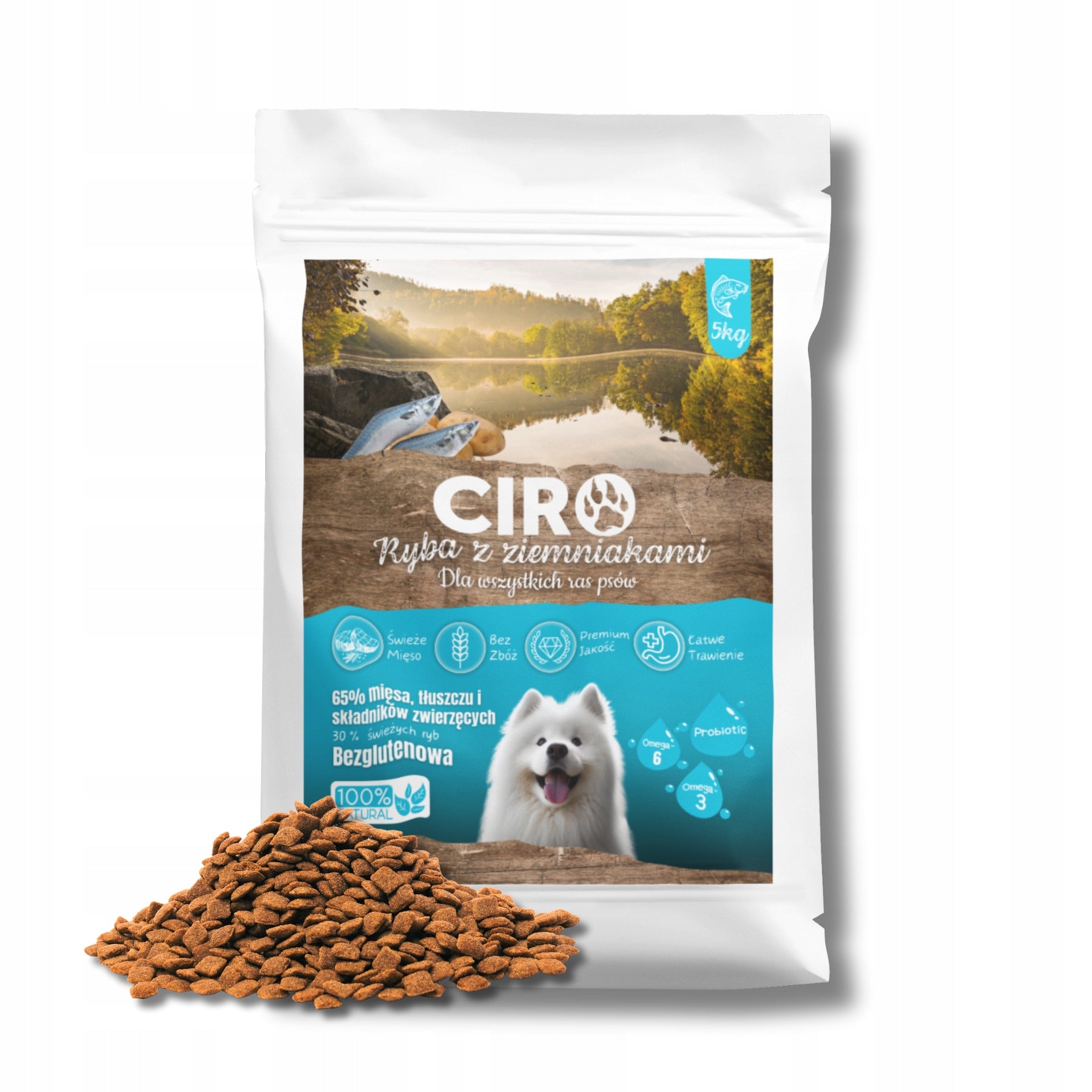 DRY DOG FOOD FISH WITH POTATOES ALL ADULT BREEDS CIRO 5KG Manufacturer code 5905842124776