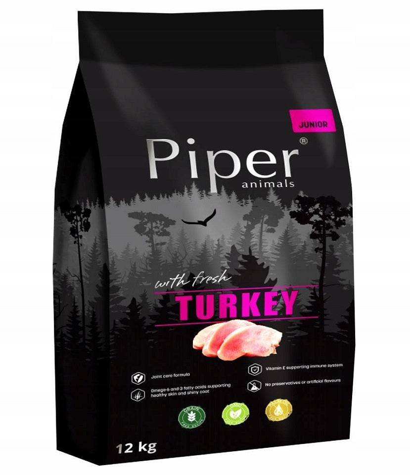 DRY FOOD DOG PIPER JUNIOR TURKEY 12KG