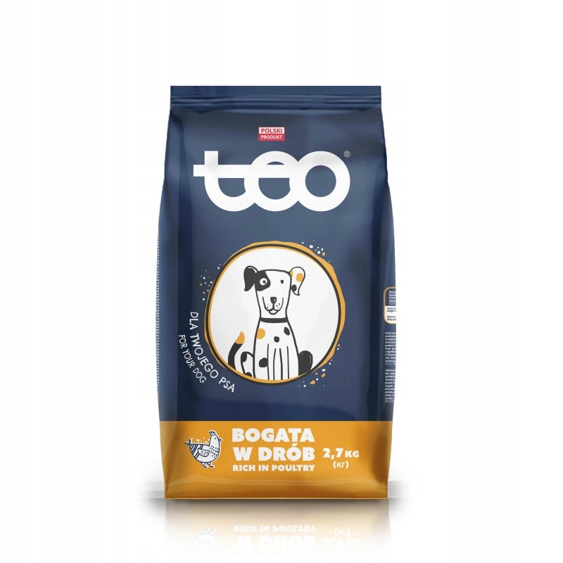 DRY FOOD FOR DOGS POULTRY 2,7KG TEO