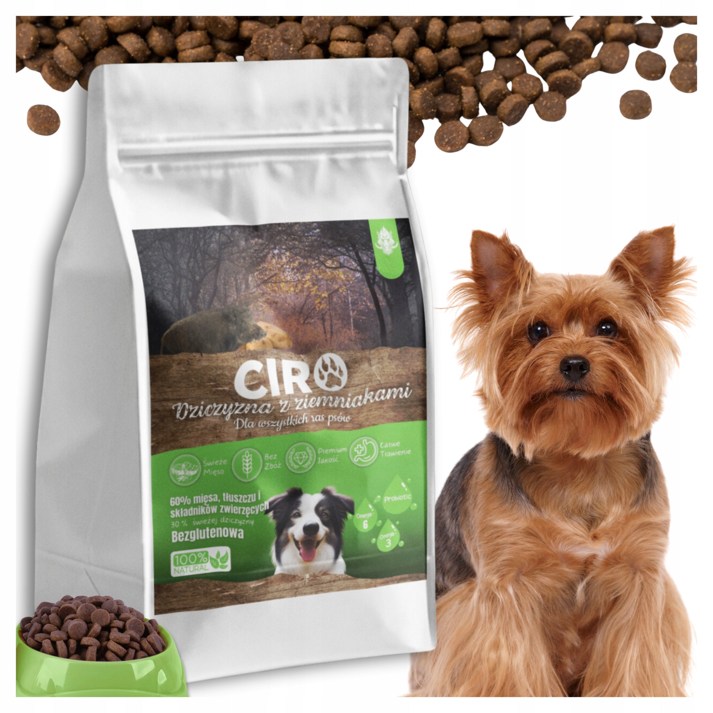 DRY FOOD FOR DOGS VENISON WITH POTATOES ADULT SMALL BREEDS CIRO 1.5KG Manufacturer code 5905842124783