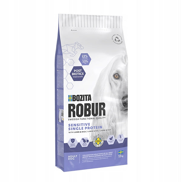 DRY FOOD FOR SENSITIVE ADULT DOGS WITH LAMB BOZITA 12KG Packaging status original