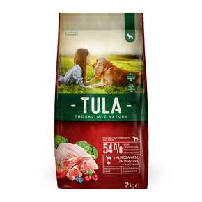 DRY FOOD TULA FOR DOG CHICKEN WITH LAMB 2 KG 54 % MEAT WITHOUT ADDED GRAINS Packaging status original