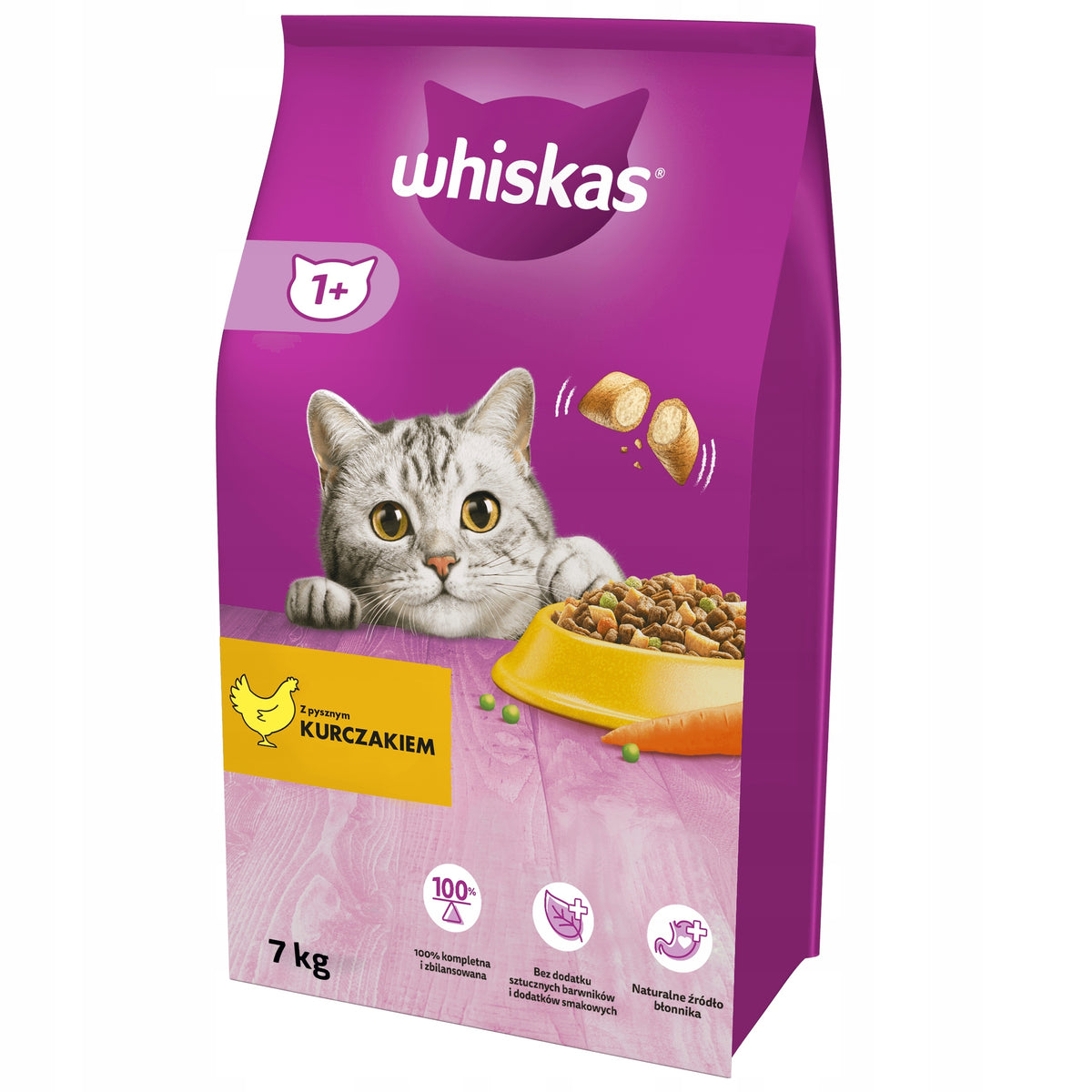DRY FOOD WHISKAS ADULT WITH DELICIOUS CHICKEN 7KG