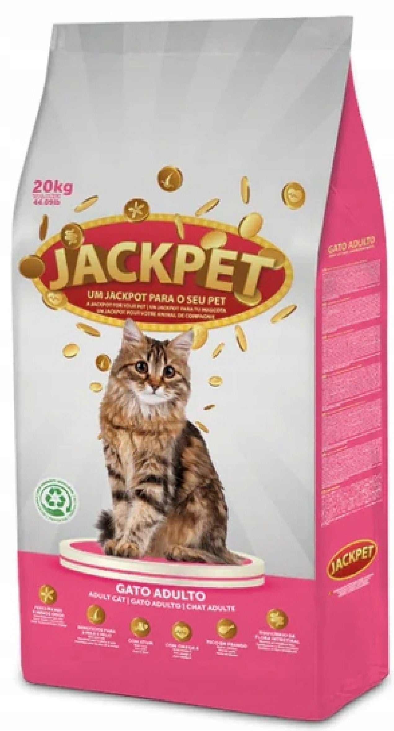 DRY FOOD for adult cats JACKPET CAT Complete CHICKEN TUNA 20kg Manufacturer code JACKPET CAT 20kg