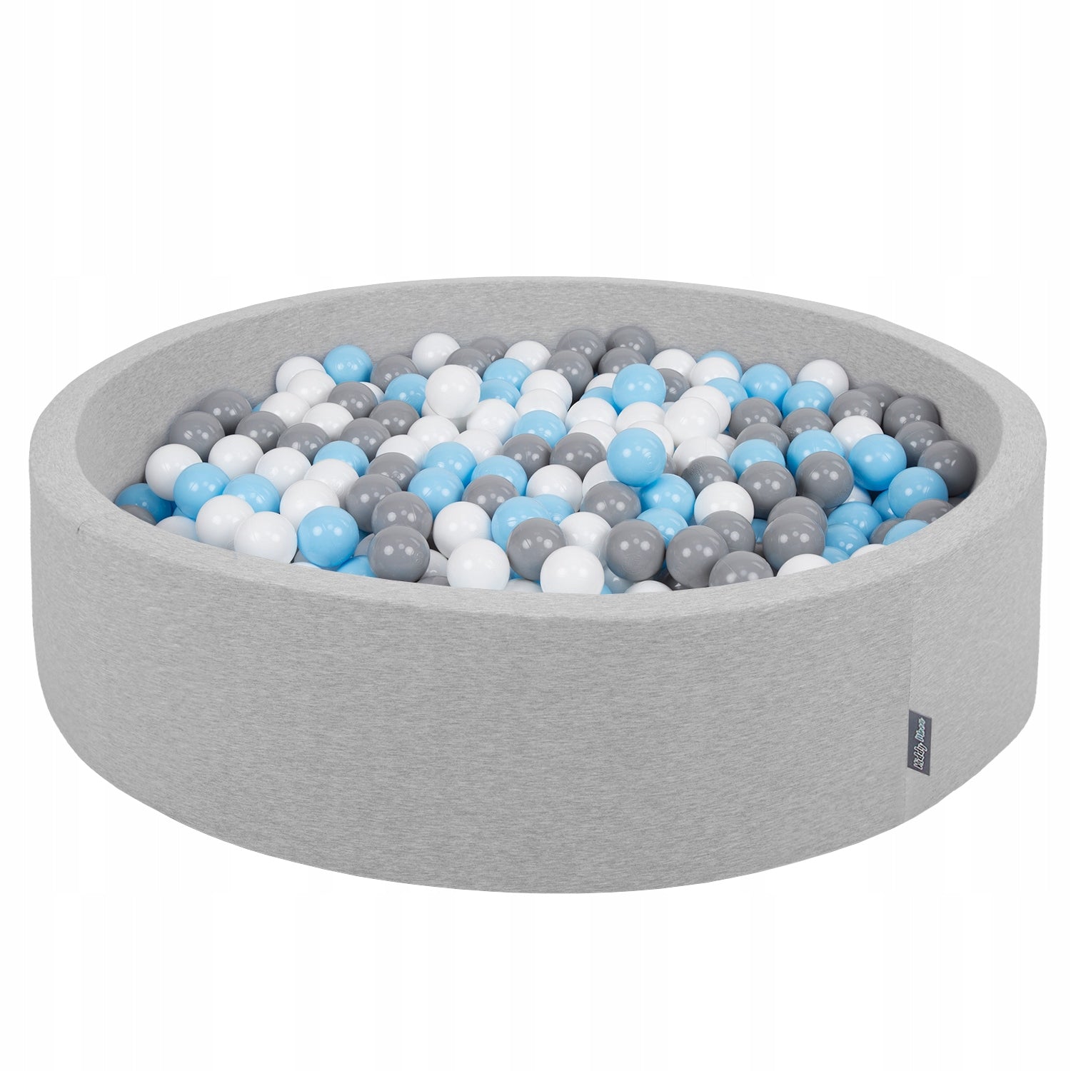 DRY POOL LARGE 120x30 round 300 balls light grey